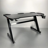Bureau de jeu LED, table de bureau pour PC, meilleur bureau de jeu en bois, table rectangulaire pour jeux