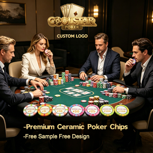 Jetons <span class=keywords><strong>de</strong></span> <span class=keywords><strong>poker</strong></span> en céramique personnalisés avec logo professionnel, 12g, 43mm, surdimensionnés, pour club <span class=keywords><strong>de</strong></span> <span class=keywords><strong>poker</strong></span> - Product Image 1
