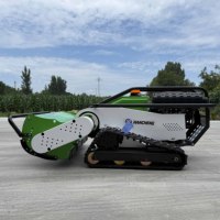 Tondeuse à gazon robotisée télécommandée à chenilles en caoutchouc agricoles, tondeuse tout-terrain, livraison gratuite, certifiée CE et EPA