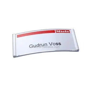 Silver Changeable ABS unique name badge, cheap name badge, elegant name badges