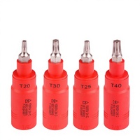 Clé à douille Torx isolée certifiée VDE 1000V, embout 3/8, en acier au chrome-vanadium, outils manuels industriels pour électriciens, OEM EXPLOIT 1