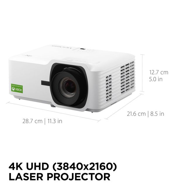 Portable Laser Projector ViewSonic LX700-4K Mini UHD 4K Smart Video Home Theater Proyector with 3500 ANSI Lumens DLP Lens for 3D