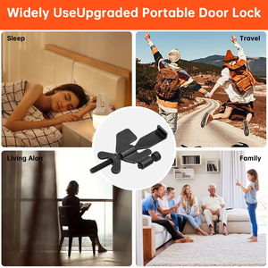 Cerradura Portátil para Puerta de Hotel, Ideal para Viajes, Defensa Personal, Anti-Robo, Seguridad en el Hogar - Product Image 4