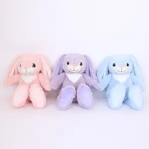 定制批发工厂促销复活节兔子摆件装饰礼品儿童兔子娃娃毛绒玩具制造商