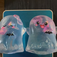 Nouvel ensemble de jouets fantômes d'Halloween, jouet anti-stress à texture gelée de pétrole, jouet sensoriel pour la vente en gros