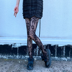 <span class=keywords><strong>Bas</strong></span> avec porte-jarretelles intégré pour femme, <span class=keywords><strong>bas</strong></span> en résille extensible et Sexy, entrejambe ouvert, <span class=keywords><strong>grande</strong></span> <span class=keywords><strong>taille</strong></span>, prix d'usine - Product Image 3