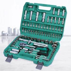 Jeu de clés à cliquet à douille de 1/4 po, 94 pièces, composants <span class=keywords><strong>en</strong></span> métal et plastique, boîte à outils, garantie de 3 ans, réparation automobile, utilisation automobile - Product Image 6
