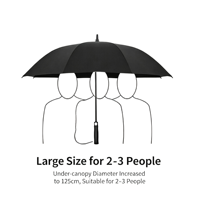 Parapluie de golf pour homme, manche long, automatique, manche plaqué argent, style voiture de luxe, logo personnalisé, publicité