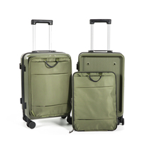 Bagage à main 2-en-1 détachable avec sac à dos pour ordinateur portable, fixation magnétique, port USB, séparation humide/sec, approuvé par les compagnies aériennes