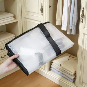 Bolsa de Almacenamiento Impermeable de Gran Volumen, Bolsas de Mudanza Resistentes de PE Tejido con Asas para Ropa, Edredones, Organizador para el Hogar y Viajes - Product Image 4