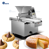 Ligne de production automatique de biscuits, machine de fabrication de biscuits pour mélanger la pâte, la cuisson, le refroidissement, le remplissage, l'emballage de décoration de chocolat