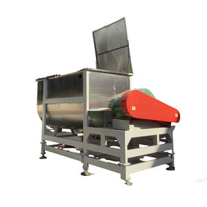 Mélangeur à ruban horizontal automatique en acier inoxydable, moteur AC, conforme aux normes sanitaires GMP, mélangeur haute sécurité pour poudres alimentaires et chimiques - Product Image 3