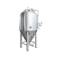 Machine de Fermentation de Bière en Acier Inoxydable 100L 200L 300L 400L 500L 600L 800L 1000L avec Cuve sous Pression, Contrôle PLC et Pompe