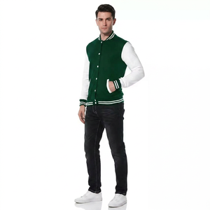 Veste universitaire pour homme FINER THREADS, personnalisable en gros (OEM), 100% coton respirant, col montant, fermeture à boutons recouverts, décontractée pour l'hiver - Product Image 1