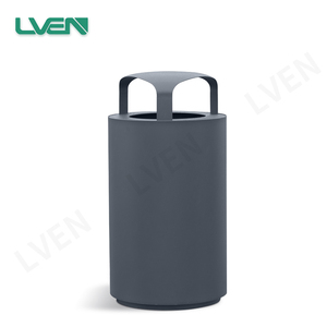 ถังขยะ<span class=keywords><strong>100L</strong></span> กลางแจ้งทำจากเหล็กกัลวาไนซ์สำหรับใช้ในสวนถังขยะสาธารณะเถ้า - Product Image 2