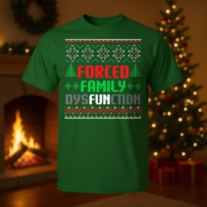 T-shirt de Noël sur le thème de la dysfonction familiale forcée, design humoristique de Noël - Product Image 3
