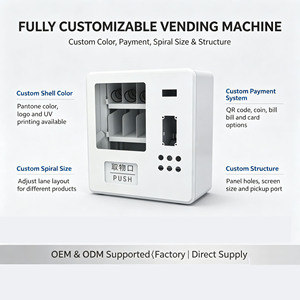 EU 2026 Mini Vending Machine Snack Smart 24 Hours Self-service Automatic Milk Food Drink SDK 4G Network Multi-Plug - Product Image 3