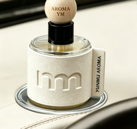 Diffuseur d'huiles essentielles en verre pour voiture, désodorisant longue durée sans alcool, porte-gobelet parfumé