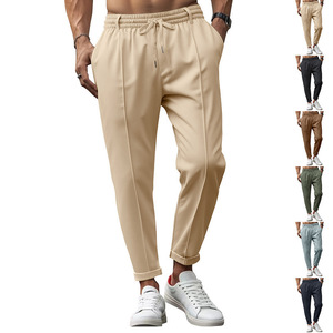 <span class=keywords><strong>Manteau</strong></span> long pour hommes Pantalon en jean pour hommes à la mode automne printemps pantalon d'affaires décontracté coupe ajustée pantalon grande taille - Product Image 1