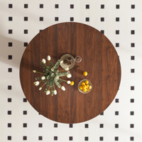 Table à manger en bois Oe Home de 47 pouces pour 4 personnes, design moderne style ferme, écologique, durable, pour usage hôtelier, base en bois à lattes, assemblage non inclus