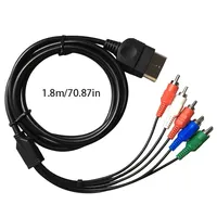 Cable AV de 1.8m para Microsoft Classic XBOX, Cable de Audio y Video RCA HD para TV LCD y Proyector, Cable de Extensión