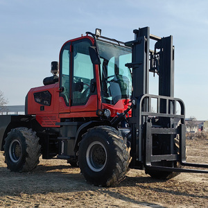 מלגזה מפרקית לשטח קשה עם היגוי גלגל אחורי, 3 טון, 4x4, לכל סוגי השטח, עם תו תקן CE - Product Image 5