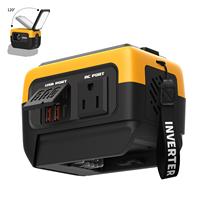 Convertisseur d'énergie à onde sinusoïdale pure Azocek 240W, ordinateurs portables, DC12V/USB-C/USB-A, charge rapide 7A, AC 220V, lumière LED 600LM, sans batterie, camping