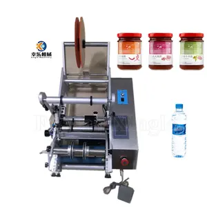 Étiquetage pour applicateur de bouteilles de canettes Machine d'autocollant d'étiquettes d'étiquetage semi-automatique