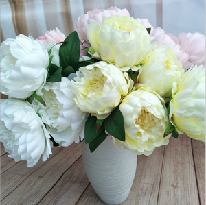 Ramo de peonías <span class=keywords><strong>para</strong></span> decoración del hogar, <span class=keywords><strong>flores</strong></span> <span class=keywords><strong>artificiales</strong></span> de plástico <span class=keywords><strong>para</strong></span> plantas <span class=keywords><strong>artificiales</strong></span> de <span class=keywords><strong>cementerio</strong></span>, venta al por mayor - Product Image 3
