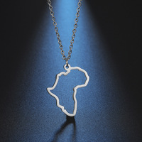 Personnalisé Petit État Contour Collier, Mode L'état Bijoux Voyage Rassis Collier