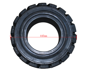 Venta al por mayor nuevo neumático de goma sólida de plástico con rodamiento de bolas Venta caliente 200*50-10 Piezas de montacargas para industrias minoristas - Product Image 2