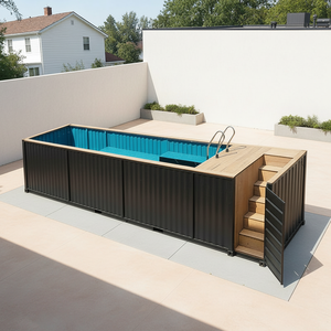 <span class=keywords><strong>Piscine</strong></span> en conteneur en acier inoxydable, <span class=keywords><strong>piscine</strong></span> intelligente, <span class=keywords><strong>piscine</strong></span> en conteneur robuste de 20 pieds - Product Image 2