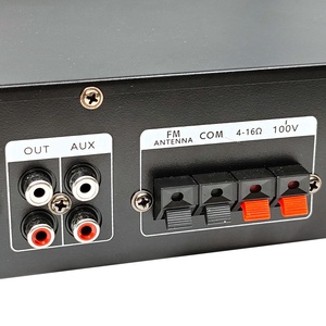 Amplificateur domestique en métal 25W DM FM BT avec haut-parleur à bande noire de 3 pouces, résistance fixe, 2 entrées RCA, son Hi-Fi constant <span class=keywords><strong>100V</strong></span> - Product Image 6