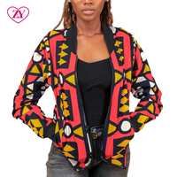 Blouson Bomber Moto Homme en Coton Imprimé Africain Respirant à Col Montant Motif Wax – Nouvelle Collection Automne – Meilleures Ventes