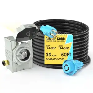 New Arrival 30 Amp Power Inlet Box Home Appliance Cable Generator Extension Cord