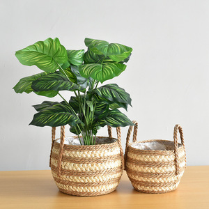 Panier de rangement extra-large en fibre végétale tressée écologique pour balcon intérieur, support de sol pour <span class=keywords><strong>pot</strong></span> de bonsaï et couvre-plante - Product Image 5