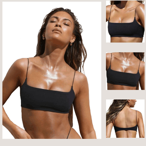 Naked Feeling Solid Color Damen Dünner Riemen Offener Rücken Push-up Athletic Wear Fitness Sport-BH - Product Image 4