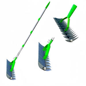 1.3m chaume râteau pelouse déchaumage outil pour mousse feuilles sol jardin <span class=keywords><strong>scarificateur</strong></span> râteau à feuilles et aérateur de sol - Product Image 1