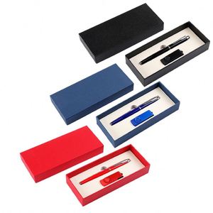 Juego de 2 unidades de memorias USB de lujo para empresas, bolígrafos publicitarios impresos, regalo para hombres - Product Image 1