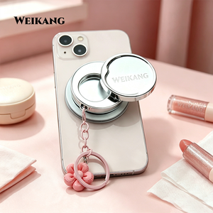 Étui à fard à paupières 4g en argent avec capuchon à vis, boîtier à poudre, conteneur à blush, étui à baume à lèvres, étui à rouge à lèvres avec support magnétique pour téléphone - Product Image 2