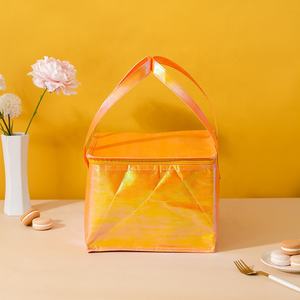 Bolsa refrigeradora aislada de papel de aluminio impermeable portátil con logotipo personalizable de alta calidad para entrega de vino de Pizza reutilizable - Product Image 6