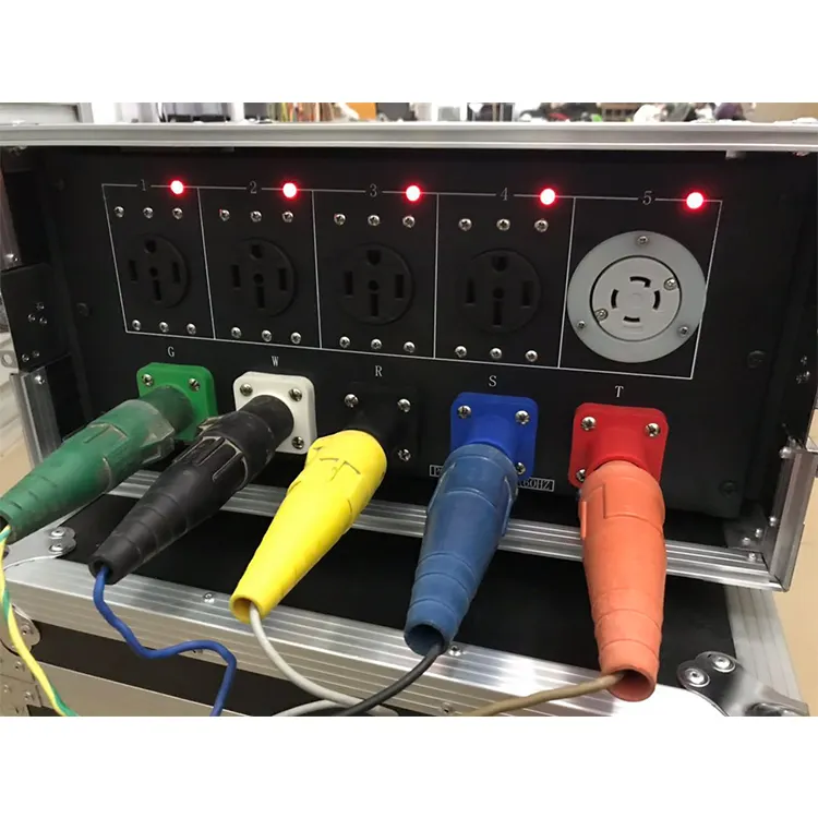 50 Amp Outlet Power Distribution Box Controlling Panel for Stage Event