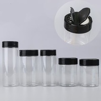 Récipient de Cuisine en Plastique PET pour Épices, Salières, Bouteilles Doseuses à Rabat pour Herbes et Épices
