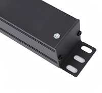 Multiprise intelligente C13 C19 robuste en alliage d'aluminium pour montage en rack, protection contre les surtensions, PDU 20A 8 prises électriques