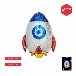 MTF vendite calde forma speciale cartone animato astronauta spazio uomo buon compleanno lamina elio palloncini impostati alla rinfusa mtfballoon - Product Image 3