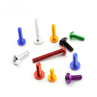 Boulons en titane Gr5 M12 M14, boulons à tête hexagonale Torx M5 M10, boulons à bride en titane rouge anodisé