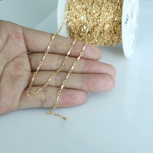 Cadena de Barra Abollada de Plata de Ley <span class=keywords><strong>925</strong></span> de Alta Calidad por Metros a Granel para Mujer para Fabricación de Joyería de Moda DIY - Product Image 5