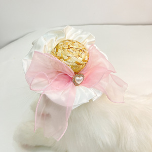 Sombrero <span class=keywords><strong>para</strong></span> Mascotas Hecho a Mano Estilo Francés, Sombrero <span class=keywords><strong>para</strong></span> Gatos, Accesorio <span class=keywords><strong>para</strong></span> Fotos, Salidas Festivas, <span class=keywords><strong>Estudio</strong></span>, <span class=keywords><strong>Perros</strong></span> Pequeños - Product Image 4