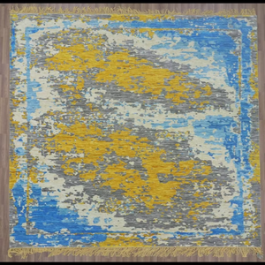 Qualité Logo Imprimé Soie Coton Laine Antidérapant Boucle Pile Noué À La Main PVC Soutenu Bureau Cuisine Tapis Ensembles pour La Décoration Intérieure - Product Image 6