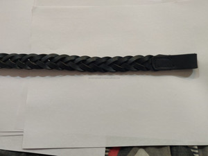 Banda de ceja de caballo de cuero de alta calidad de lujo Tamaños personalizados Precio al por mayor con cadena de perlas y cristales grandes - Product Image 4